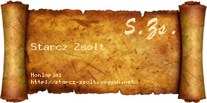 Starcz Zsolt névjegykártya