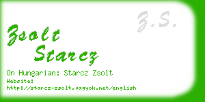 zsolt starcz business card